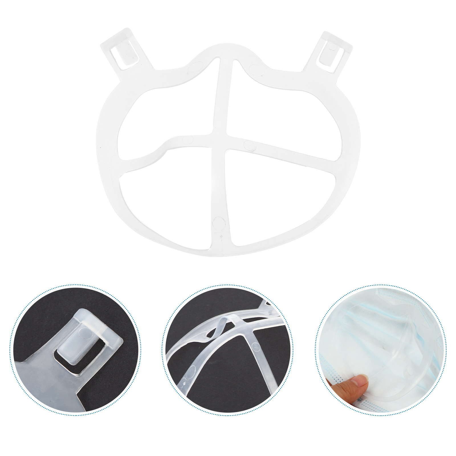 10Pcs Lightweight Odorless Mas - Silicone Mask Bracket ulasan dan harga
